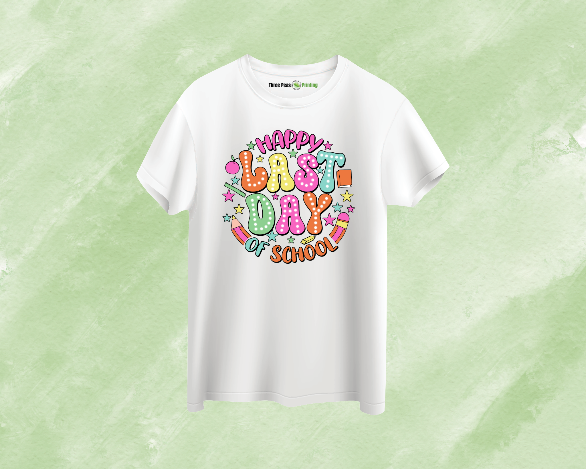 Happy Last Day of School Pastel Tee