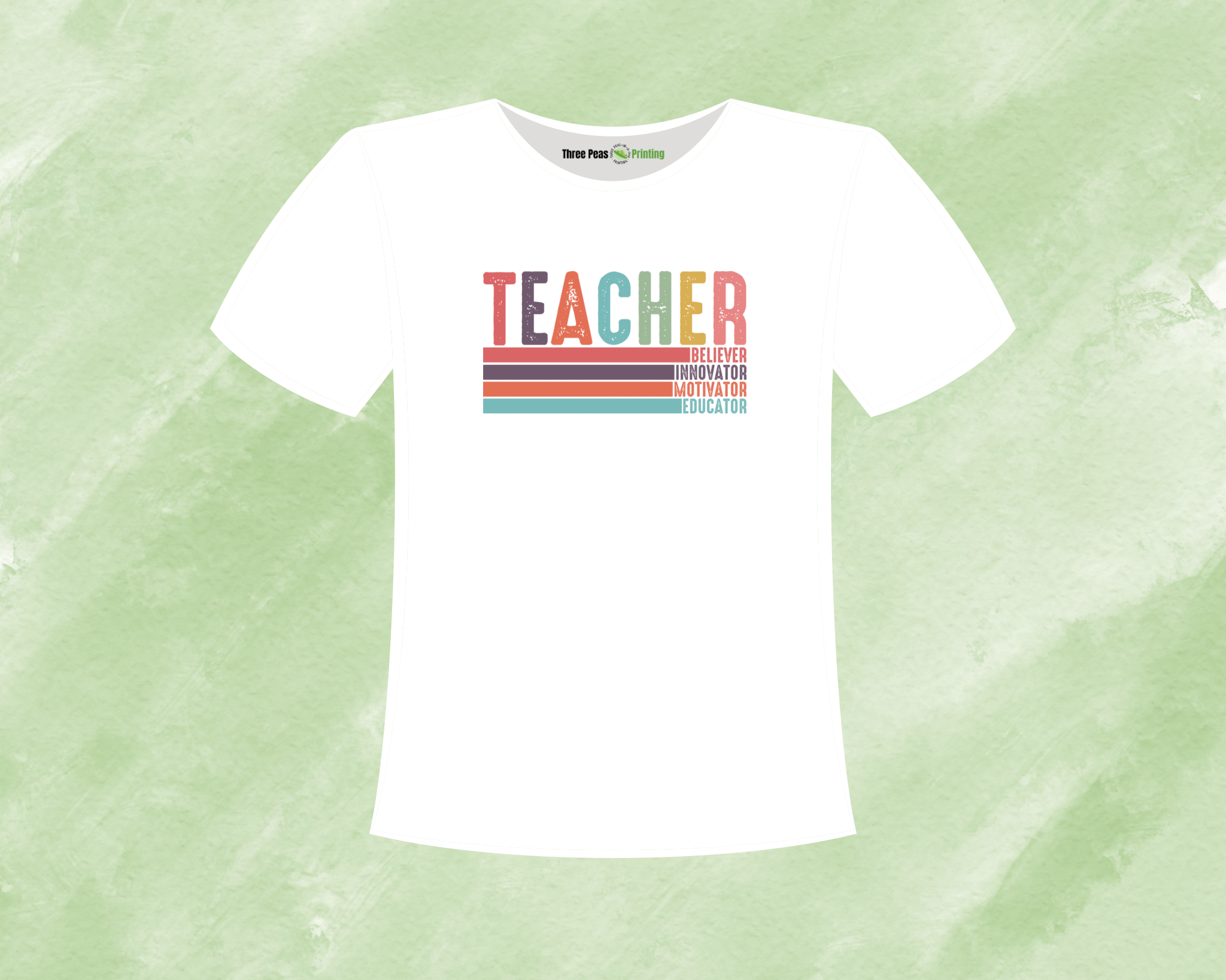 Colorful Teacher Tee