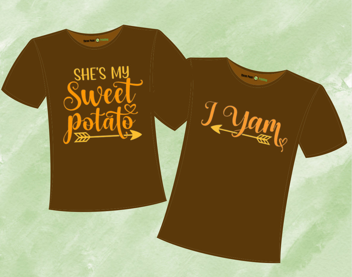 Sweet Potato Couple Tees