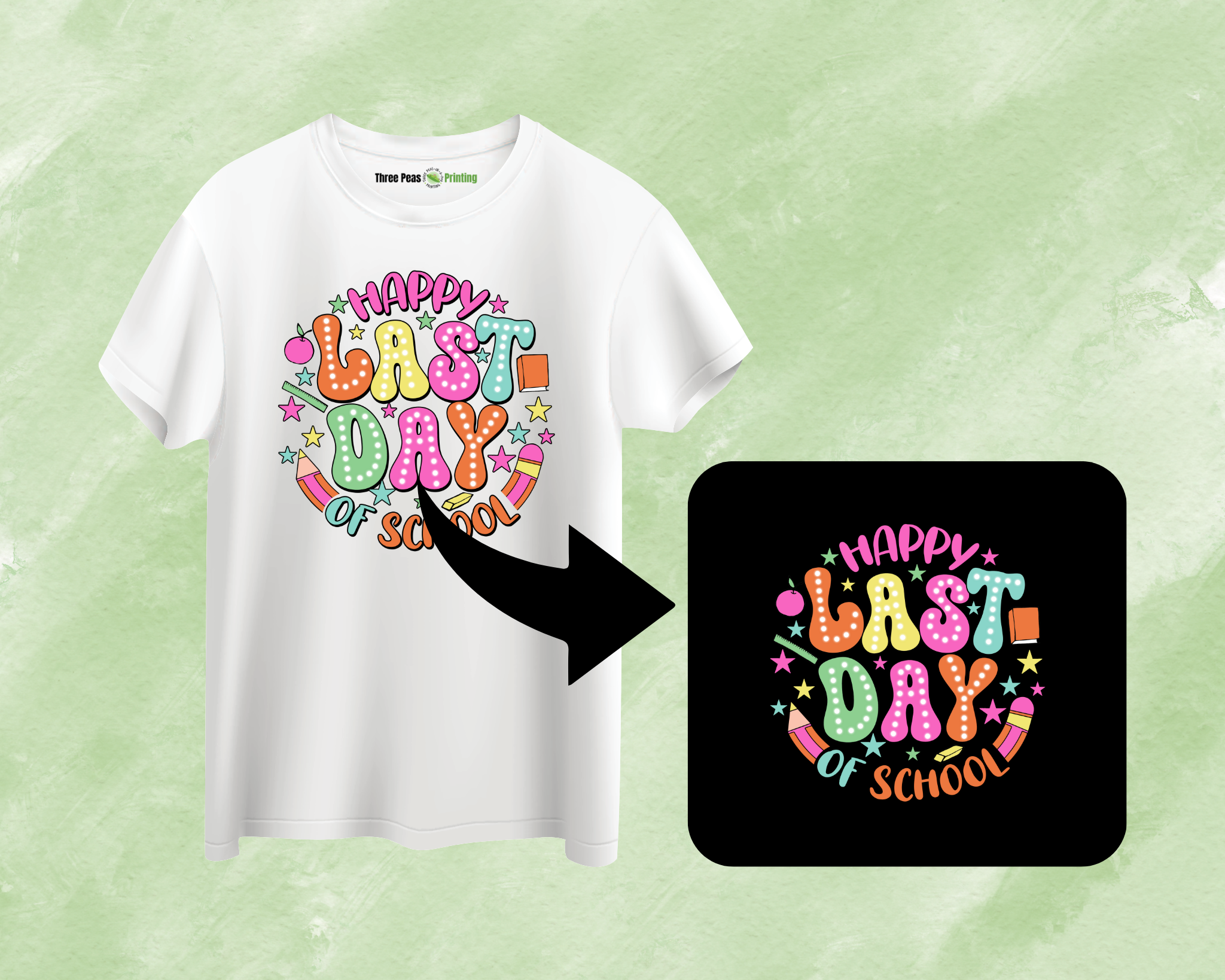 Happy Last Day of School Pastel Tee